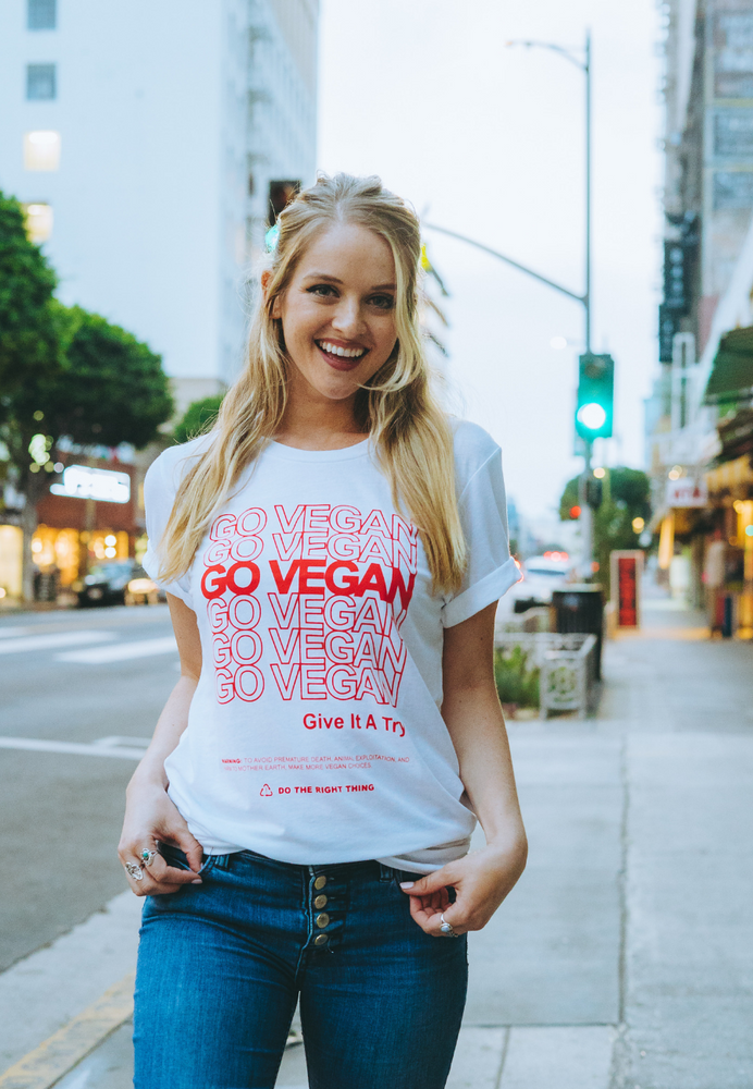 UNISEX TEE GO VEGAN