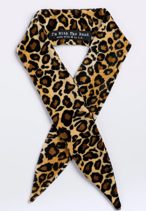 Leopard Velvet Scarf Tie