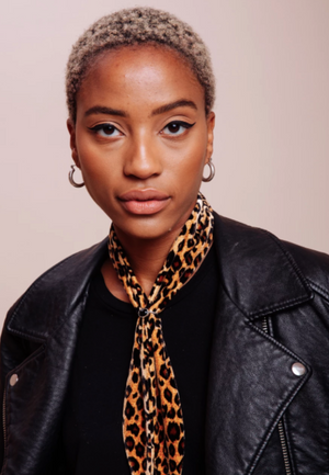 Leopard Velvet Scarf Tie