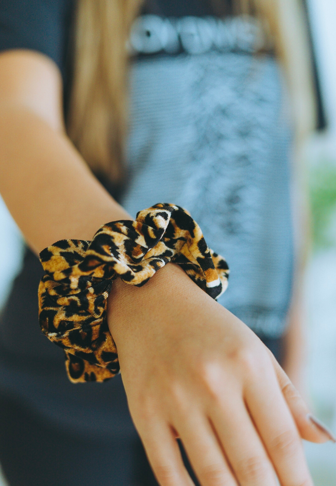 Leopard Scrunchie