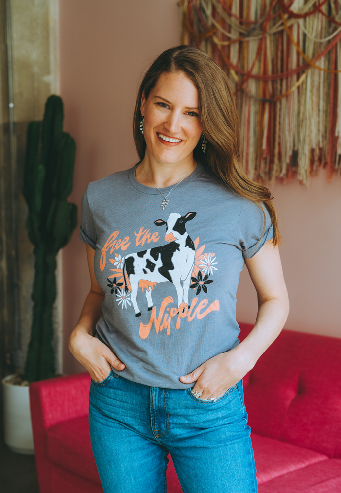 Free the Nipple Vegan Shirt Design By Vegetaryn