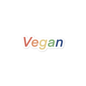 VEGAN RAINBOW STICKER